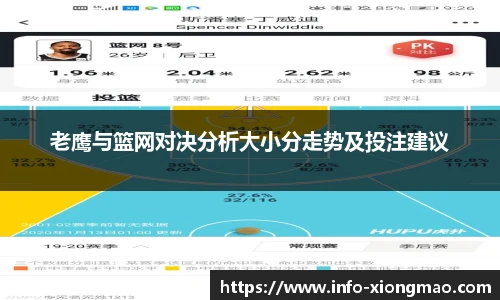 老鹰与篮网对决分析大小分走势及投注建议